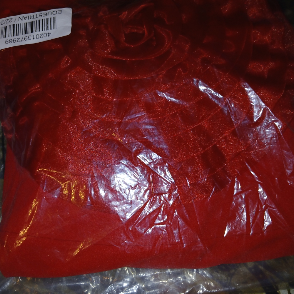 Ashley Stewart Vibrant Red Ruffle Dress